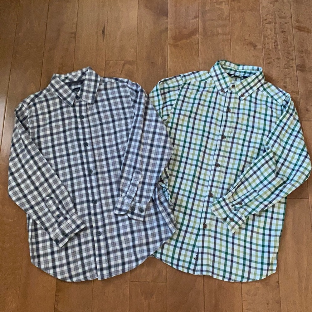 The Children’s Place Long-sleeves Shirt 2 pc/lot Sz M (7/8)